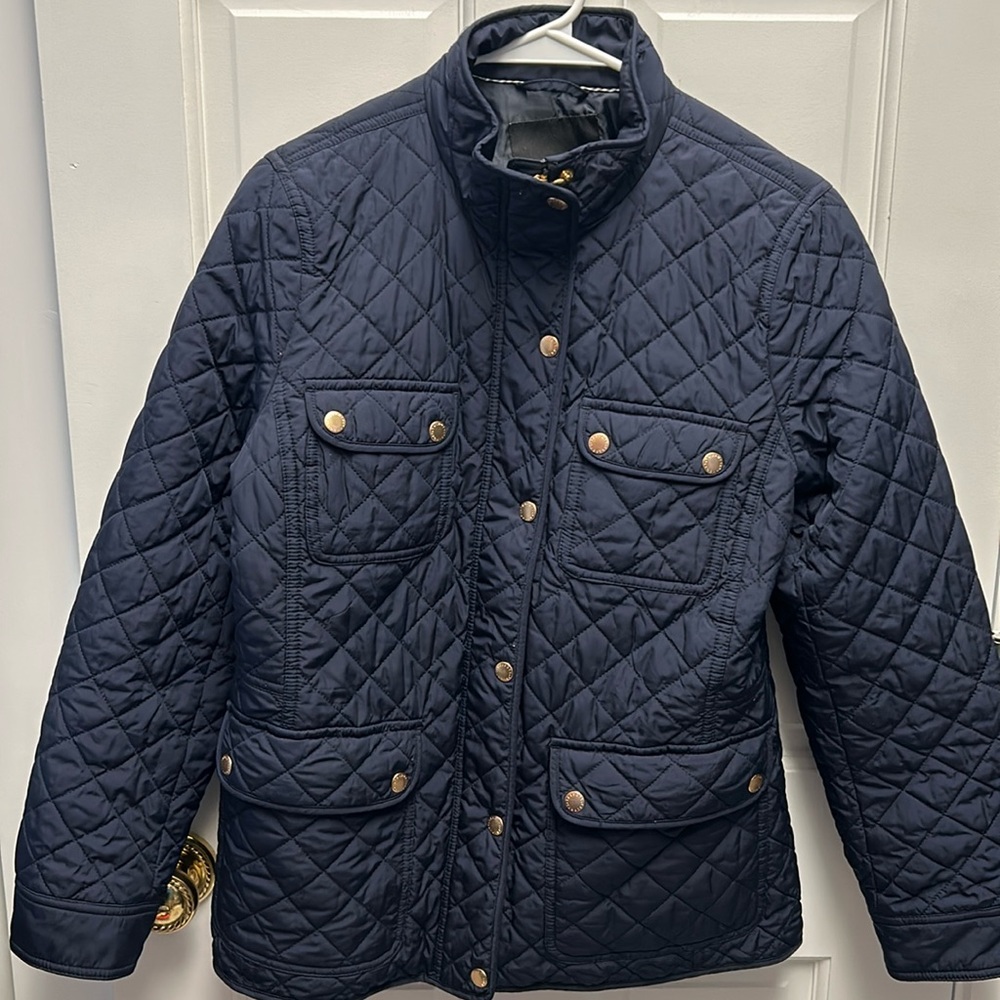 Talbots Navy Quilted Jacket